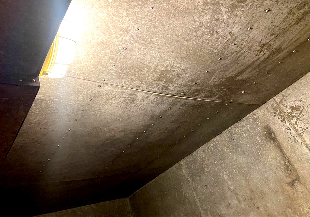 Brandschutzplatten an Decken und Wänden