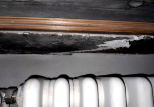 Brandschutzplatten unter Fensterbänken