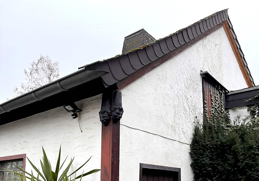 Fassade mit Asbest