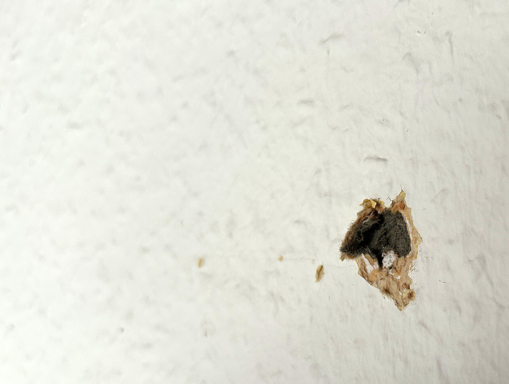 Schalldämpfende Tapete asbesthaltig