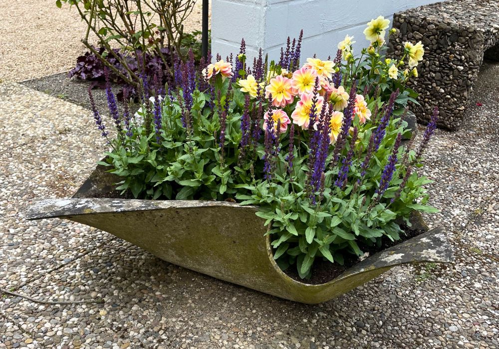 Blumentopf mit Asbest